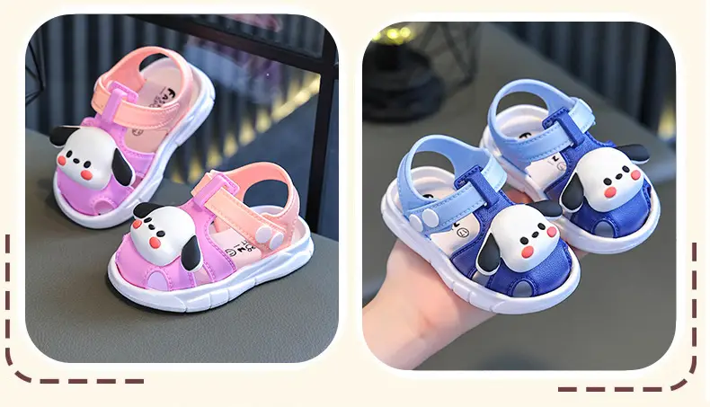 Blue Cartoon Baby Toe Cap Sandals for Kids 0-3Y — feature 14