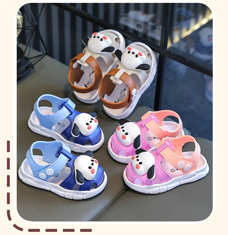 Blue Cartoon Baby Toe Cap Sandals for Kids 0-3Y — feature 15
