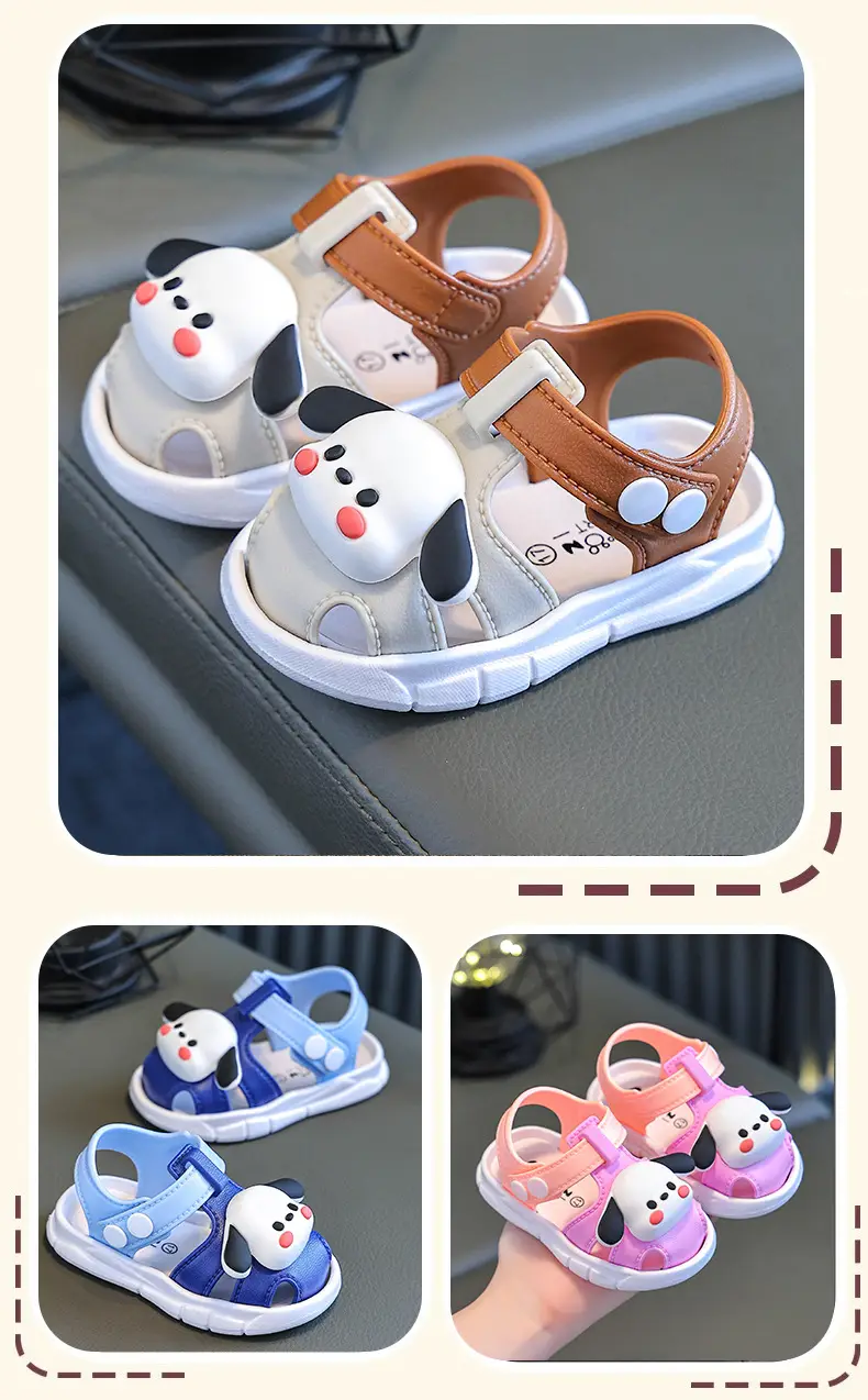 Blue Cartoon Baby Toe Cap Sandals for Kids 0-3Y — feature 16