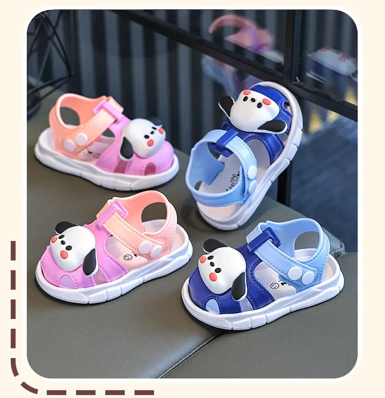 Blue Cartoon Baby Toe Cap Sandals for Kids 0-3Y — feature 17
