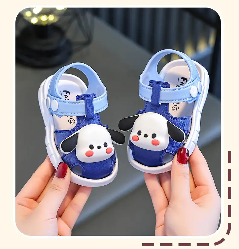 Blue Cartoon Baby Toe Cap Sandals for Kids 0-3Y — feature 18