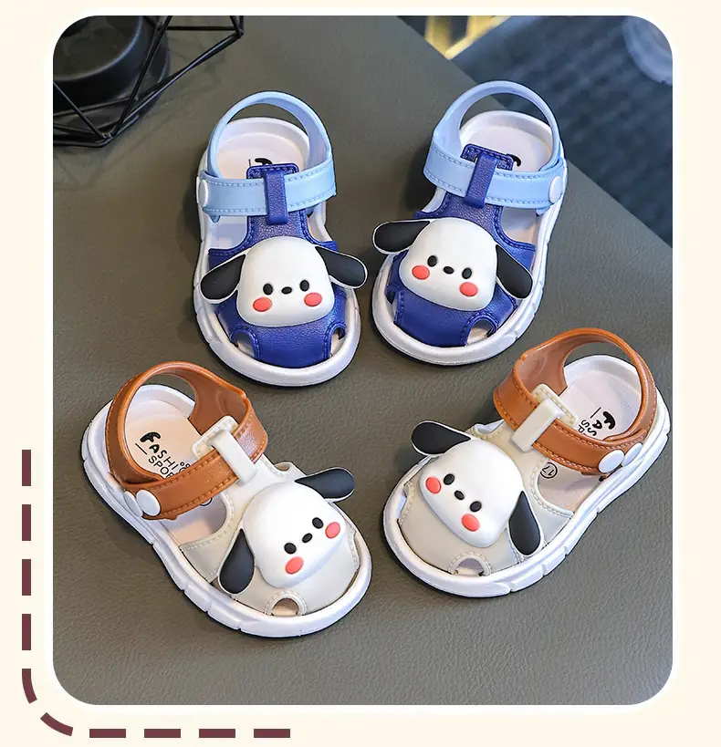 Blue Cartoon Baby Toe Cap Sandals for Kids 0-3Y — feature 19
