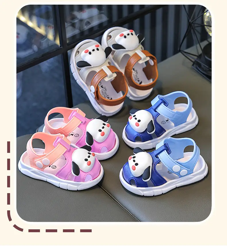 Blue Cartoon Baby Toe Cap Sandals for Kids 0-3Y — feature 23