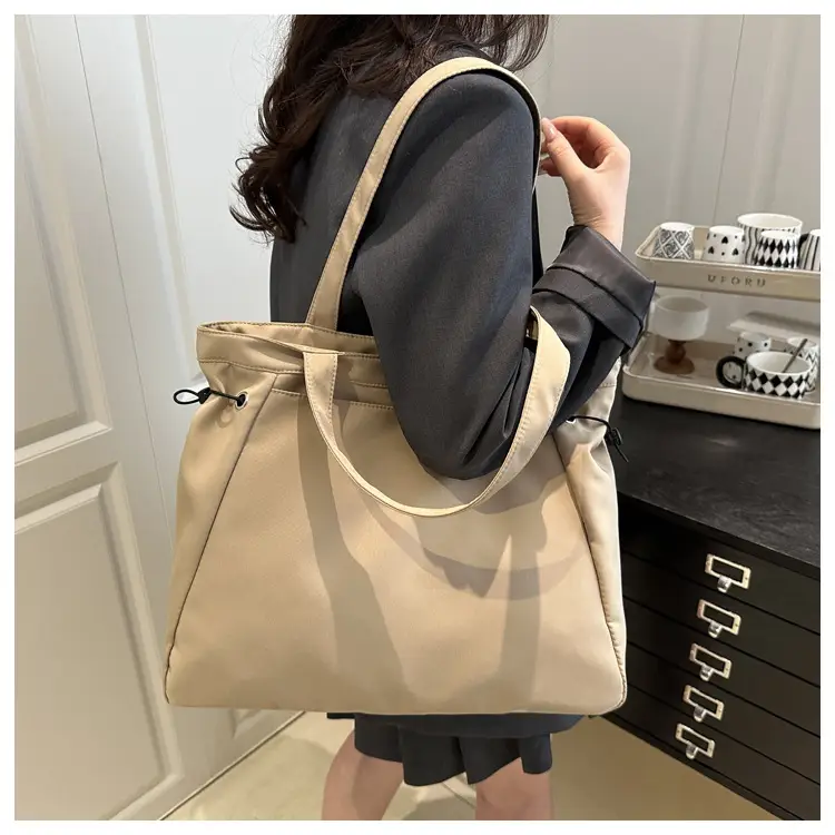 Large Capacity Olive Green Shoulder Tote Bag — feature 12