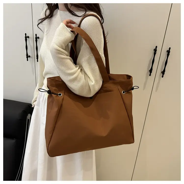 Large Capacity Olive Green Shoulder Tote Bag — feature 14