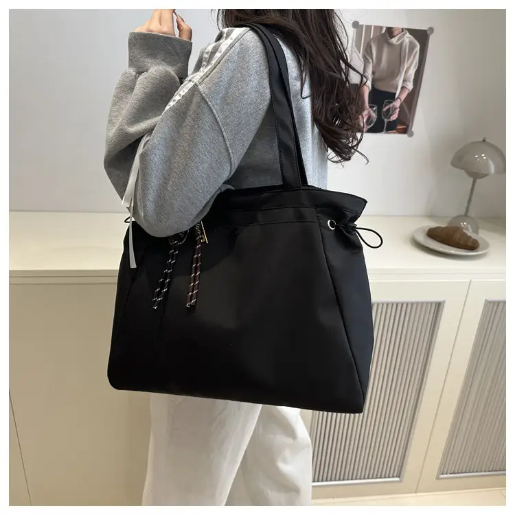 Large Capacity Olive Green Shoulder Tote Bag — feature 17