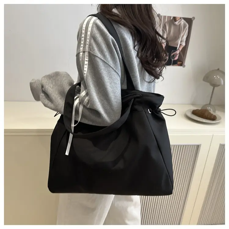 Large Capacity Olive Green Shoulder Tote Bag — feature 18