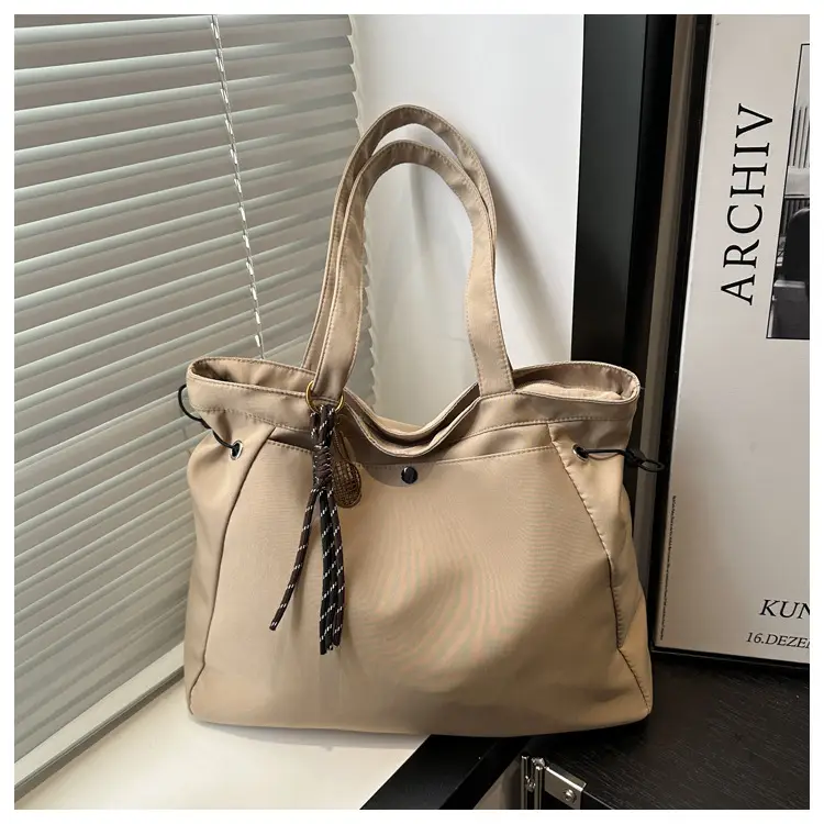 Large Capacity Olive Green Shoulder Tote Bag — feature 19