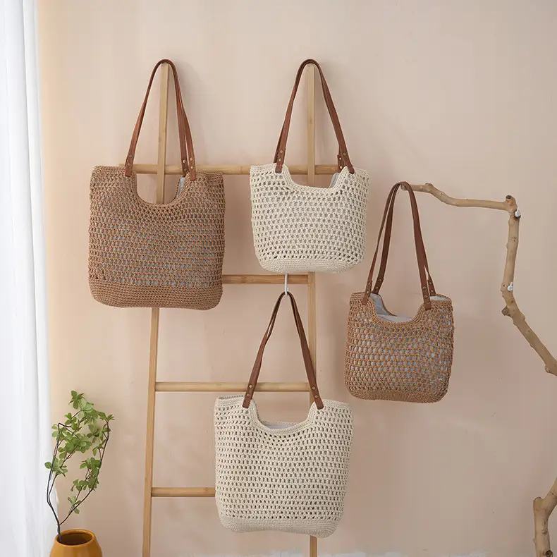 Women Straw Woven Shoulder Bags Set of 4 — feature 14