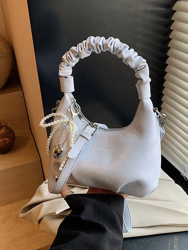 White Elastic Handle Shoulder Bag 2026 New Model - Image 5
