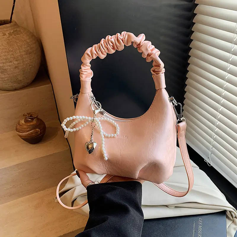 White Elastic Handle Shoulder Bag 2026 New Model - Image 3