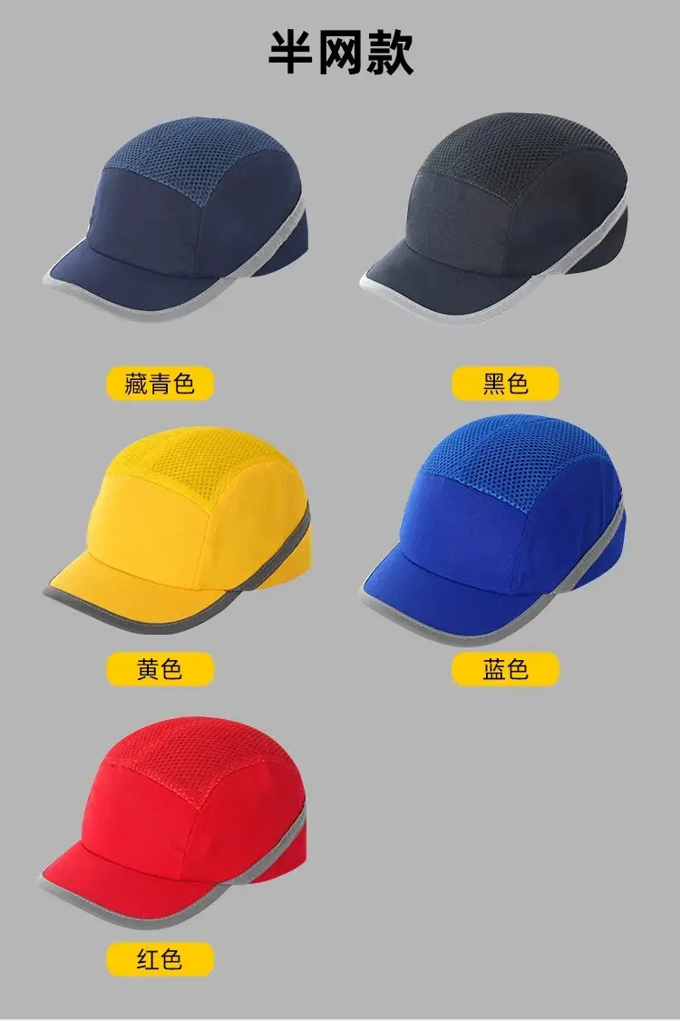Lightweight Anti-Collision Full Mesh Safety Hat Yellow — feature 12