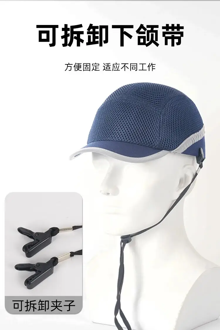 Lightweight Anti-Collision Full Mesh Safety Hat Yellow — feature 5