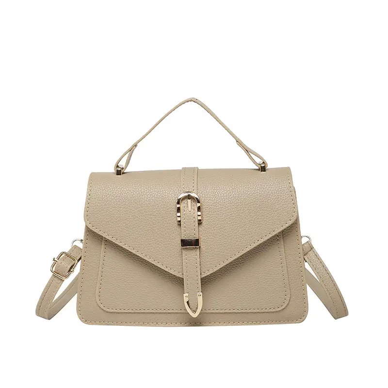 White Square Leather Shoulder Bag for Women - Image 9