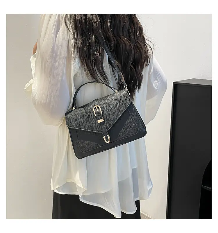 White Square Leather Shoulder Bag for Women — feature 14