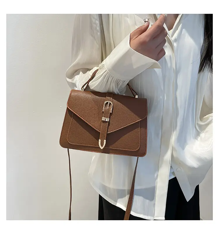 White Square Leather Shoulder Bag for Women — feature 16