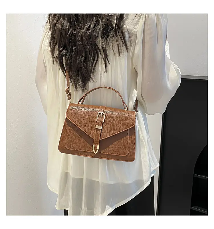 White Square Leather Shoulder Bag for Women — feature 18