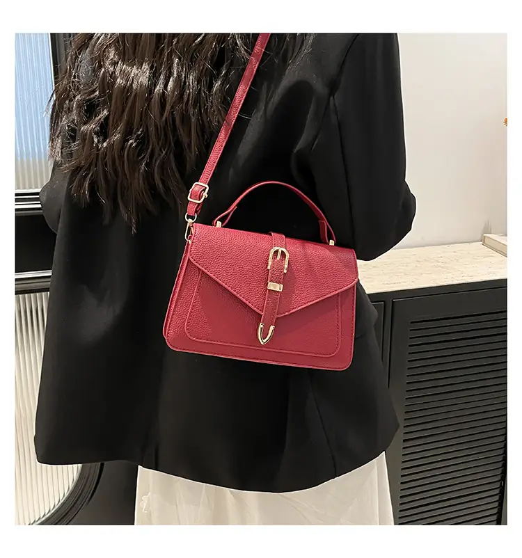 White Square Leather Shoulder Bag for Women — feature 22