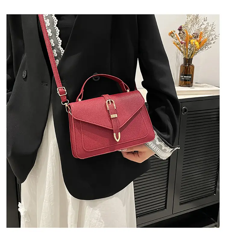 White Square Leather Shoulder Bag for Women — feature 23
