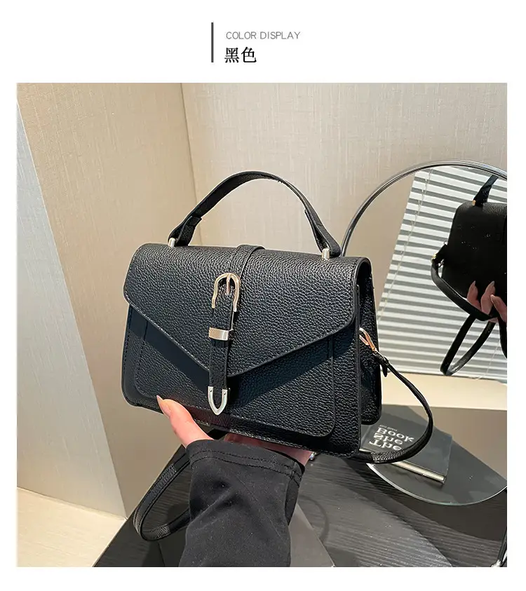 White Square Leather Shoulder Bag for Women — feature 25