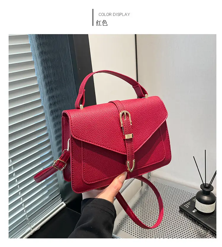 White Square Leather Shoulder Bag for Women — feature 28