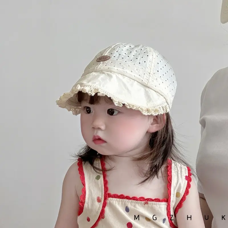 Girls' Lace Princess Cap Sun Hat Quick Dry Mesh - Image 6