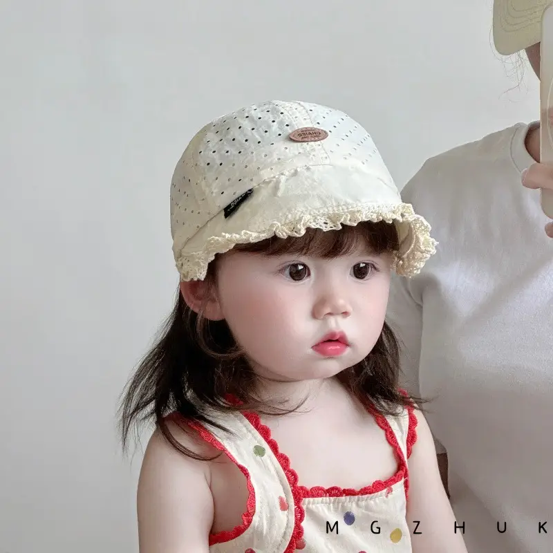 Girls' Lace Princess Cap Sun Hat Quick Dry Mesh - Image 8