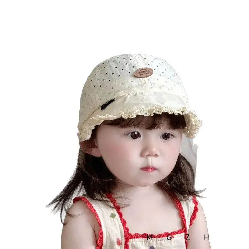 Girls' Lace Princess Cap Sun Hat Quick Dry Mesh - Image 9