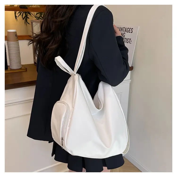 Silver Korean Style Pleated Shoulder Bag 2024 — feature 15