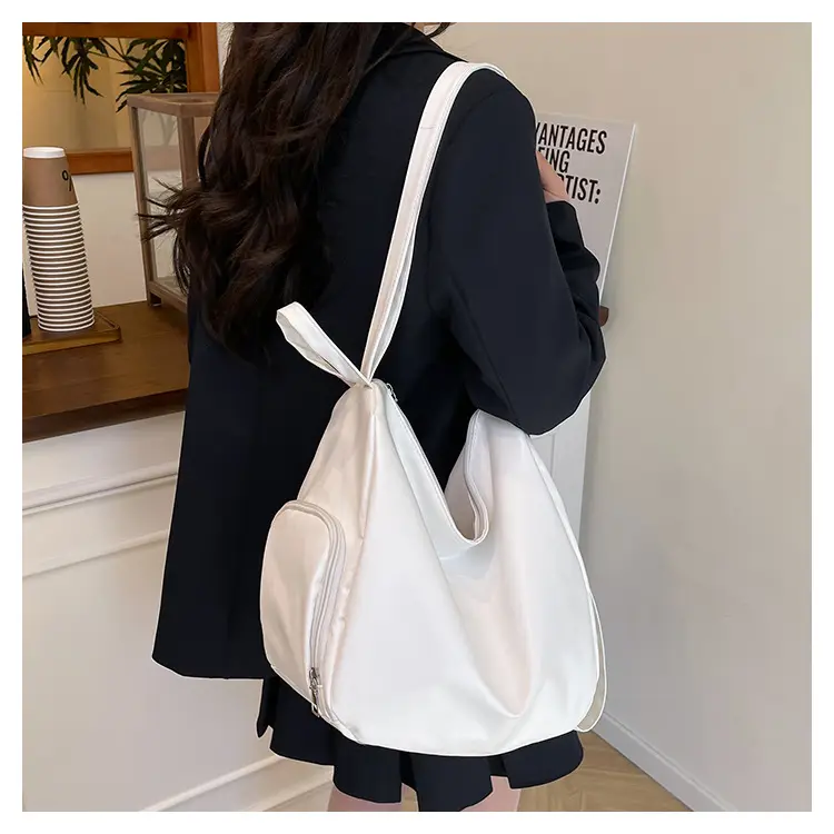 Silver Korean Style Pleated Shoulder Bag 2024 — feature 16