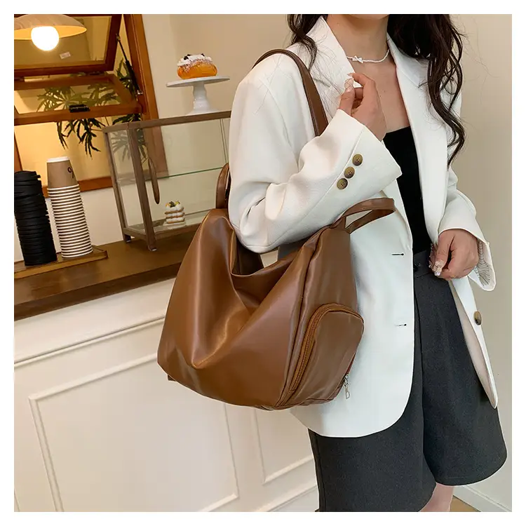 Silver Korean Style Pleated Shoulder Bag 2024 — feature 35