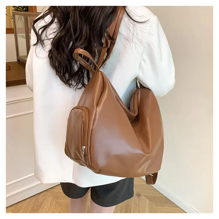 Silver Korean Style Pleated Shoulder Bag 2024 — feature 36