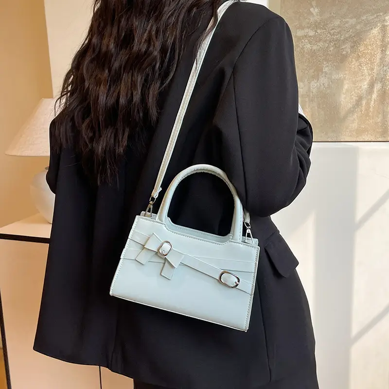 Light Blue Crossbody Bag with Unique Texture for Women — feature 12