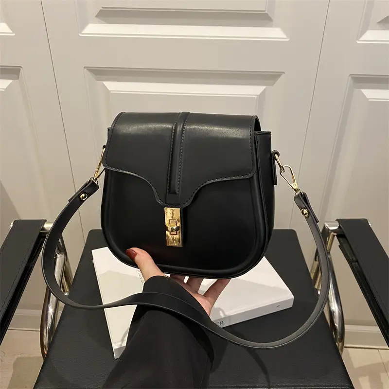 White Saddle Crossbody Bag for Women Spring Summer - Image 7