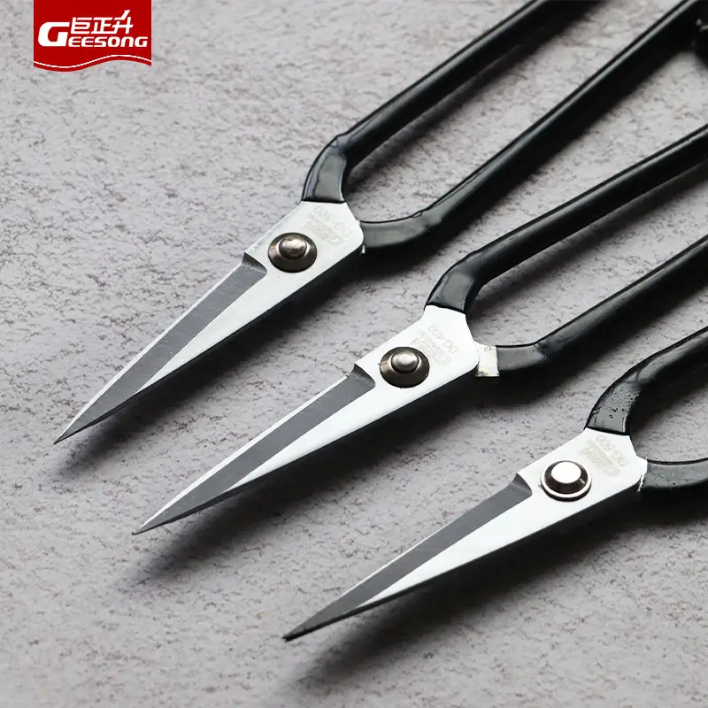 Long Handle Scissors Anti-rust Extra Long Handle Machine Repair Scissors Dip Plastic Gardening Pruning Scissors Longer Bud Shear Maintenance Scissors