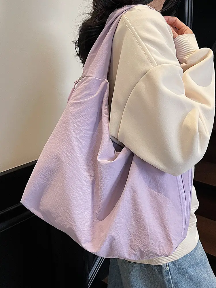 Underarm Tote Bag Large Capacity Solid Color - Image 8