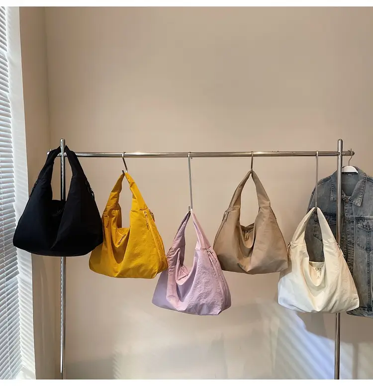 Underarm Tote Bag Large Capacity Solid Color — feature 17