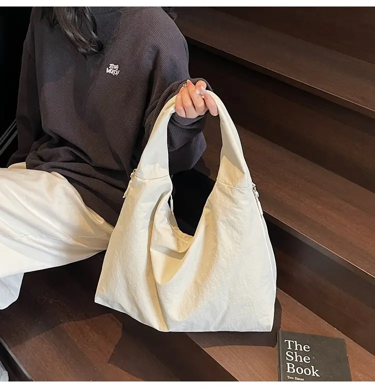 Underarm Tote Bag Large Capacity Solid Color — feature 18