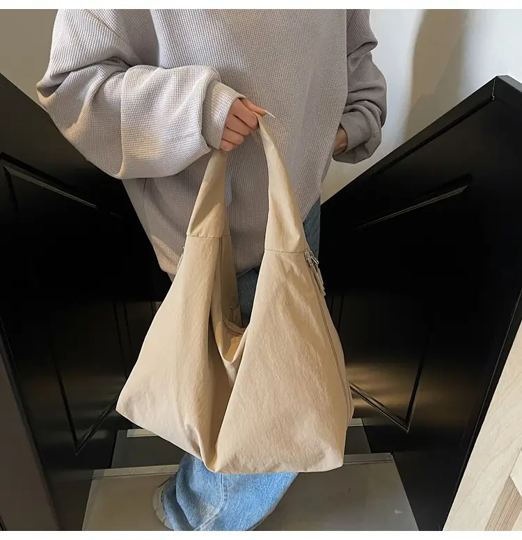 Underarm Tote Bag Large Capacity Solid Color — feature 24