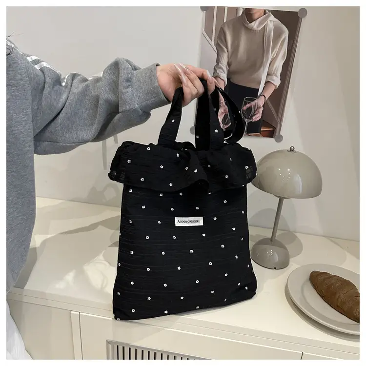 Fairy Ruffled Mesh Tote Bag Women Spring New — feature 11