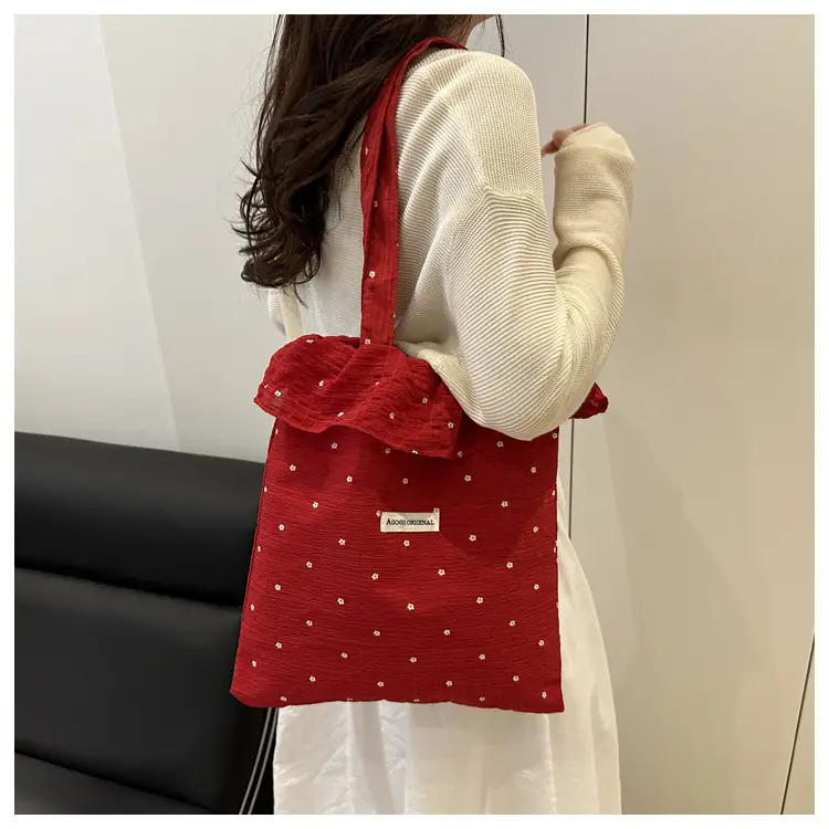 Fairy Ruffled Mesh Tote Bag Women Spring New — feature 13