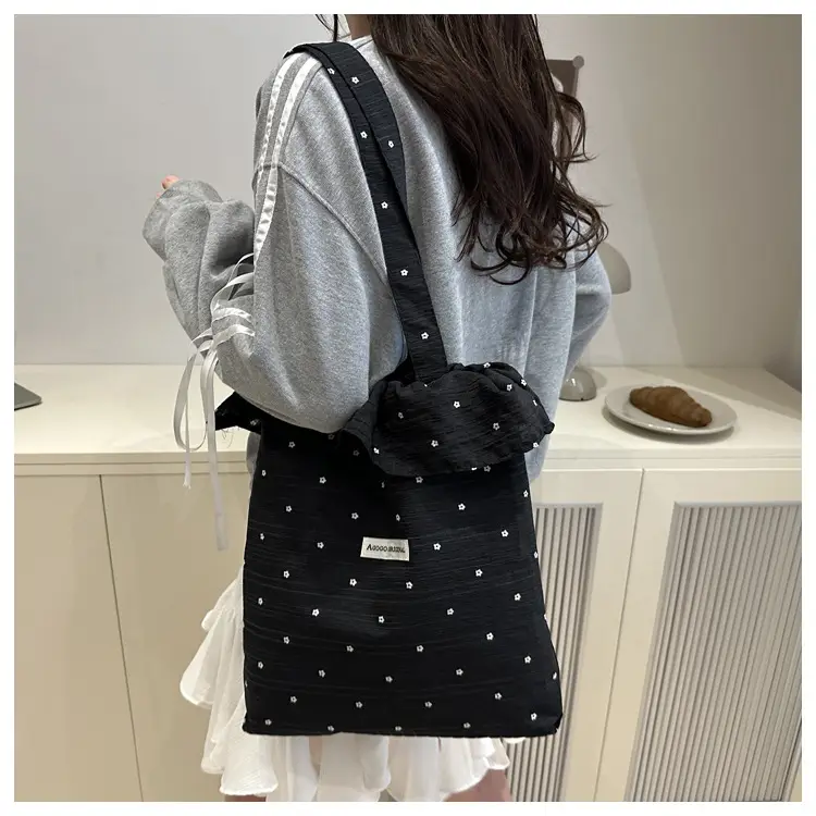 Fairy Ruffled Mesh Tote Bag Women Spring New — feature 9