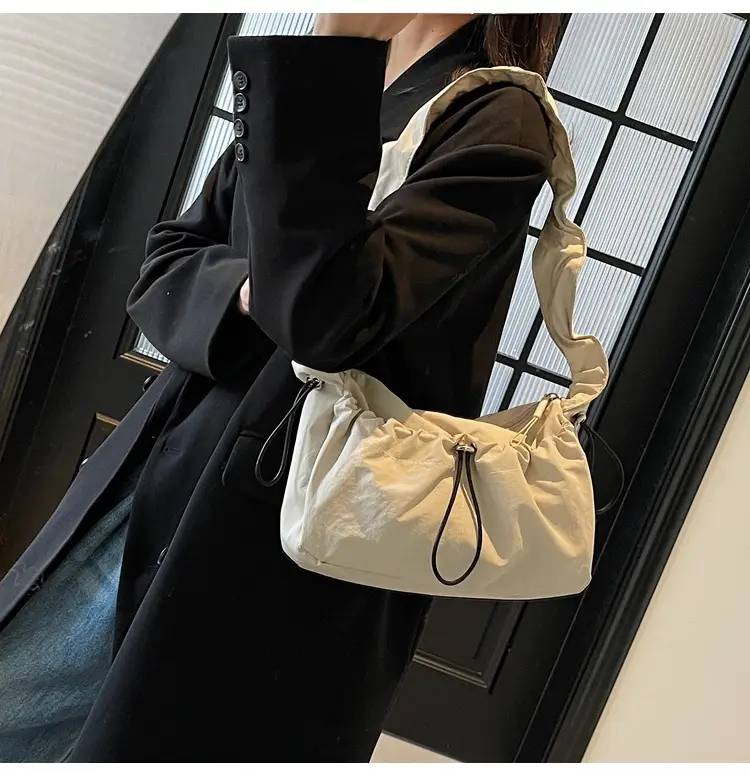 Factory Korean Drawstring Pleated Cloud Bag 2025 — feature 15