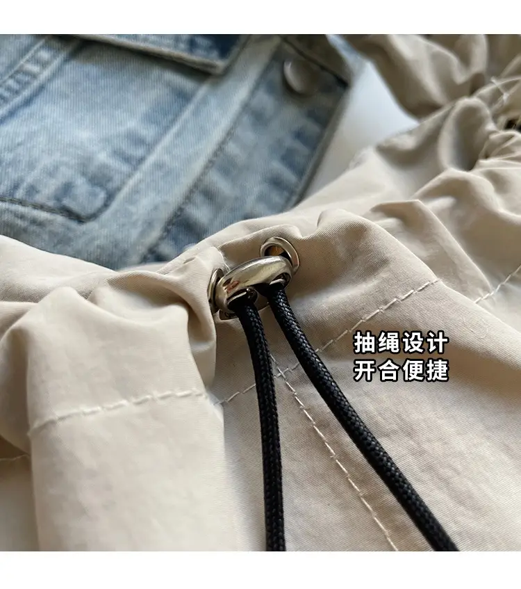 Factory Korean Drawstring Pleated Cloud Bag 2025 — feature 6