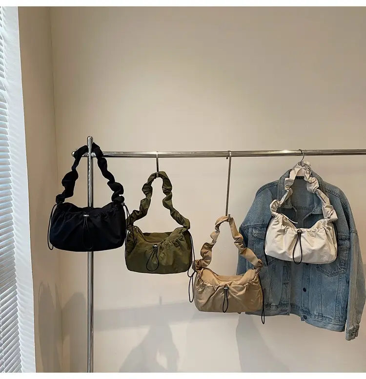 Factory Korean Drawstring Pleated Cloud Bag 2025 — feature 8