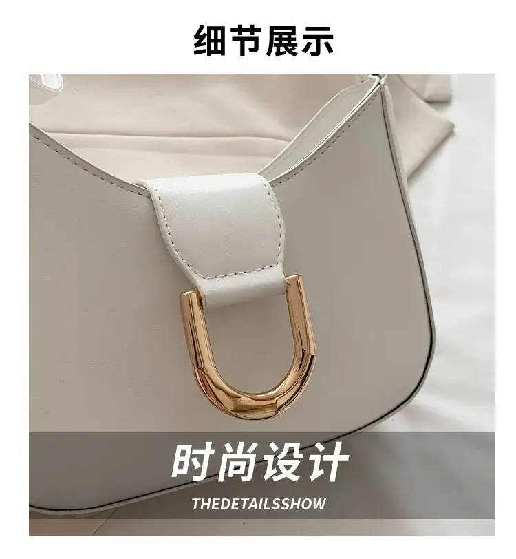 Black Leather Shoulder Bag for Women 2025 Casual — feature 3