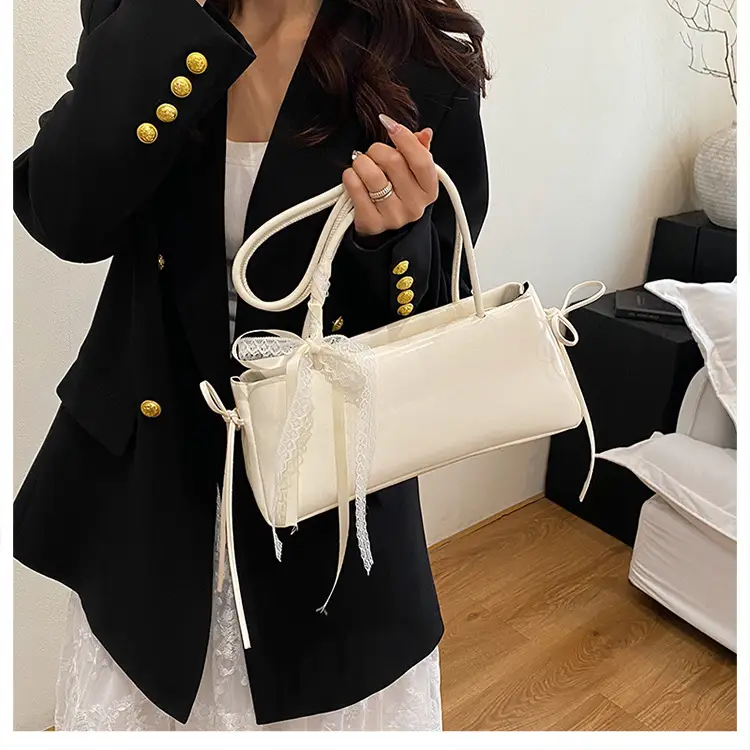 White Bow Shoulder Bag for Women 2025 — feature 19