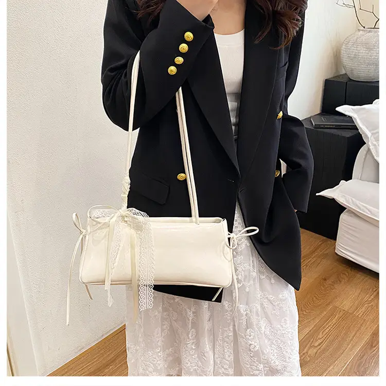 White Bow Shoulder Bag for Women 2025 — feature 20