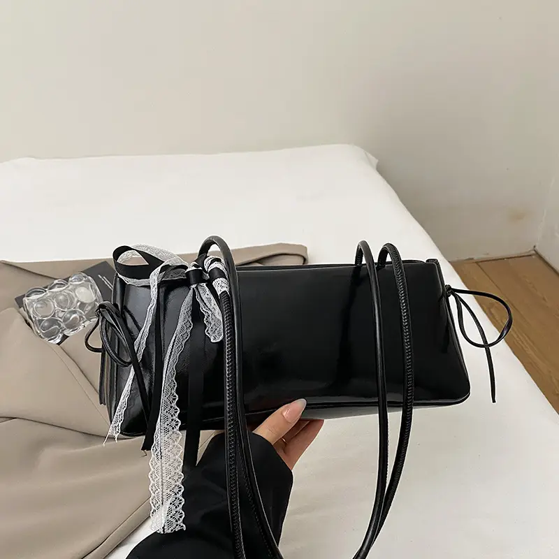 White Bow Shoulder Bag for Women 2025 - Image 5