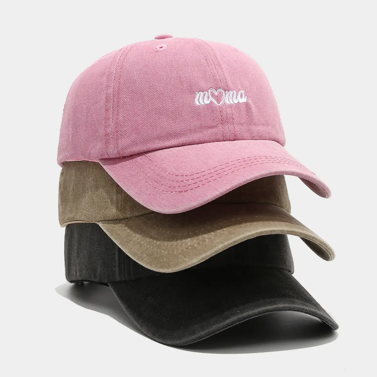 New Mama Daddy Embroidered Black Baseball Cap - Image 7